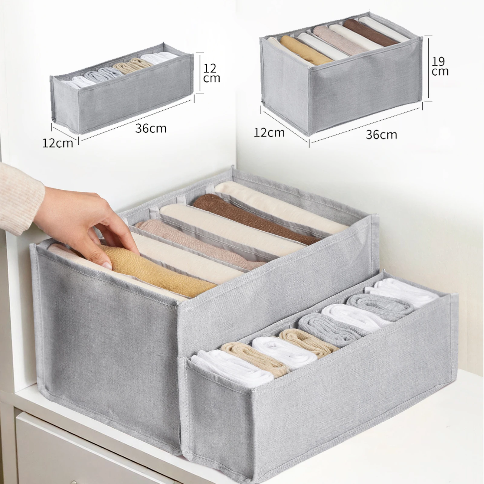 Clothes Storage Box Wardrobe Clothes Organizer Cabinet Drawers Organizer for Underwear Bra Socks T-Shirt Organizers storage