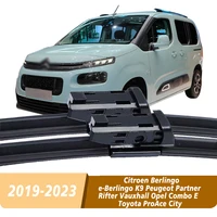 Escobilla limpiaparabrisas delantera 26 + 17 para Citroen Berlingo e-Berlingo K9 Peugeot Partner Rifter Vauxhall Opel Combo E Toyota ProAce City