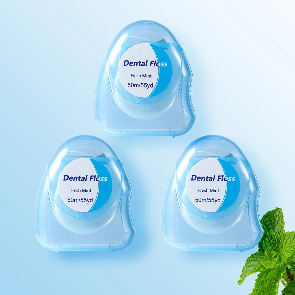 3個入り - ミントフロスロール - 多様なスタイルオプション - 口腔清掃用歯間フロスロール