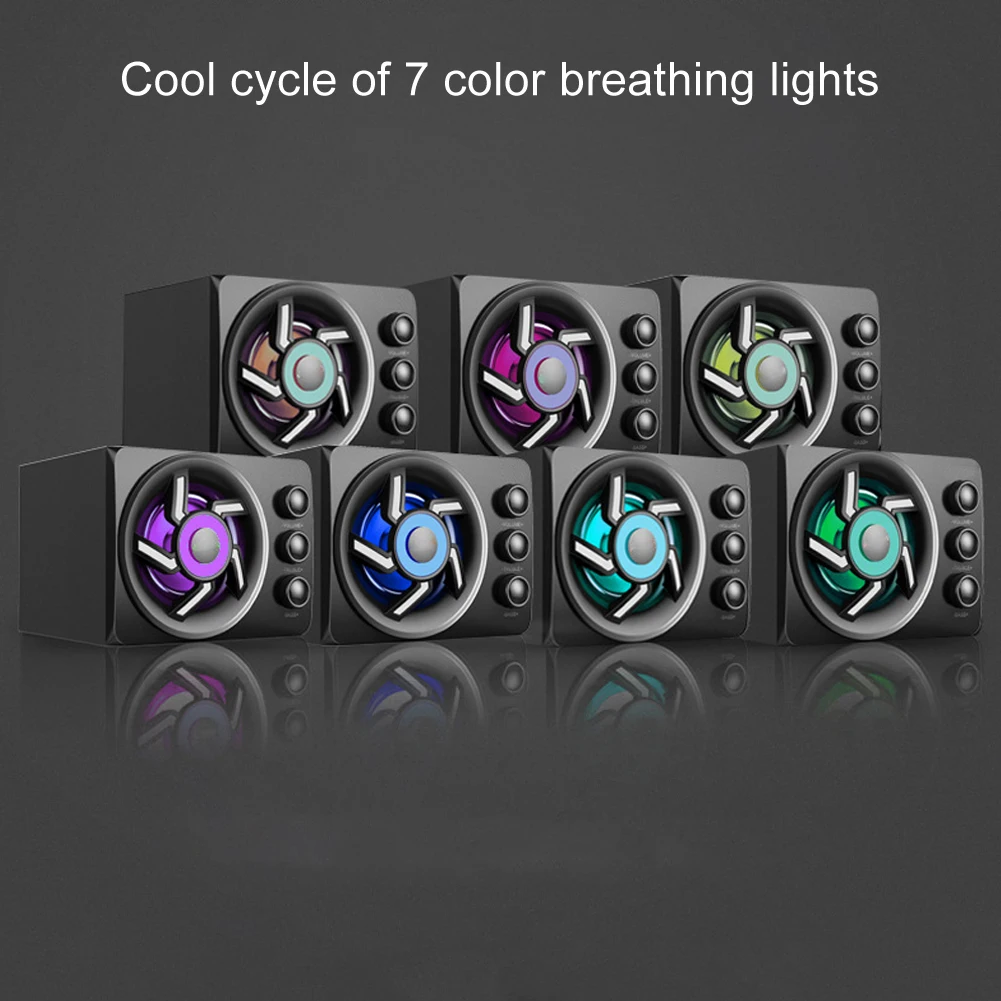 Household Subwoofer Mobile Phone Mini Speaker SADA D‑209 Desktop Computer PC Mobile Phone Mini Speaker 2.1 Household Subwoofer