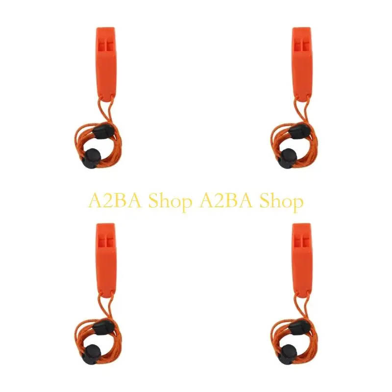 A2BA 4pcs Safety Signaling Emergency 120dB Loud for Kayaking Fishing Boating Swimming Portable