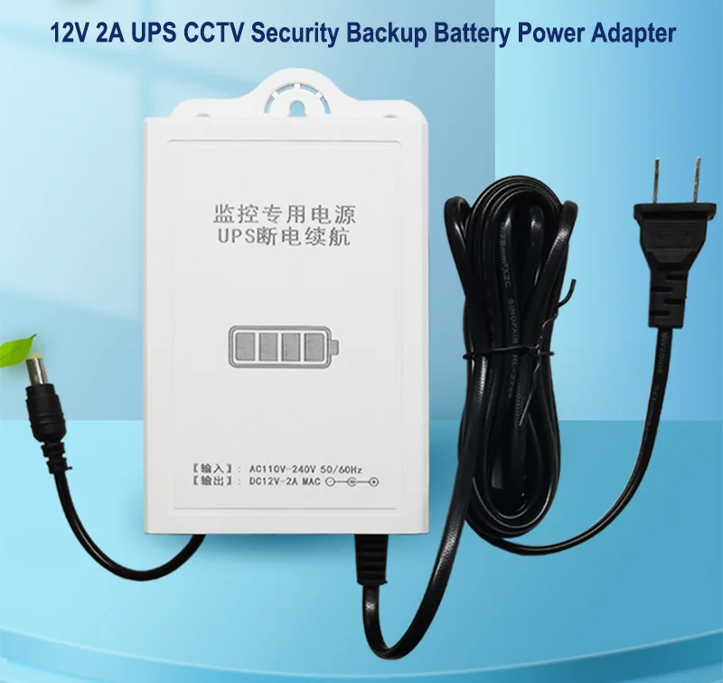 Imagem -02 - Saikiot-backup Adaptador de Alimentação da Bateria Ups Impermeável 3600 Mah dc 12v Saída para Router Modem Luz Led Câmera Cctv