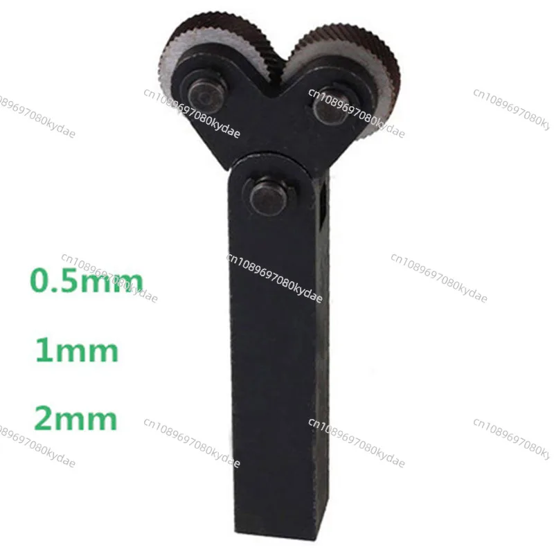 Dual Wheel Knurling Tool Kit 7pcs 0.5mm 1mm 2mm Diagonal Wheel Linear Pitch Knurl Set Steel Lathe Cutter Wheel Knurling Tool Set