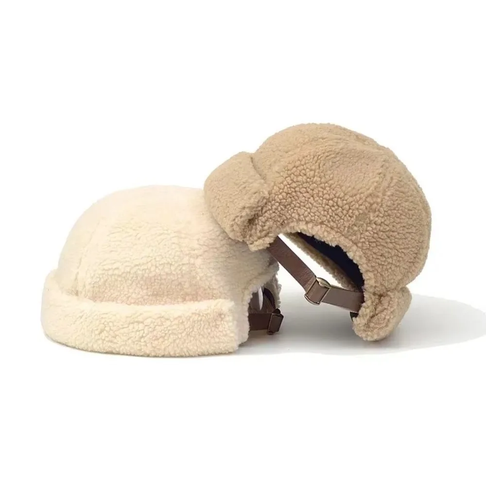 

Винтажная кепка-докер в стиле хип-хоп, теплая шапка без полей, регулируемая однотонная шапка Skullies, зимний сезон для мужчин и женщин