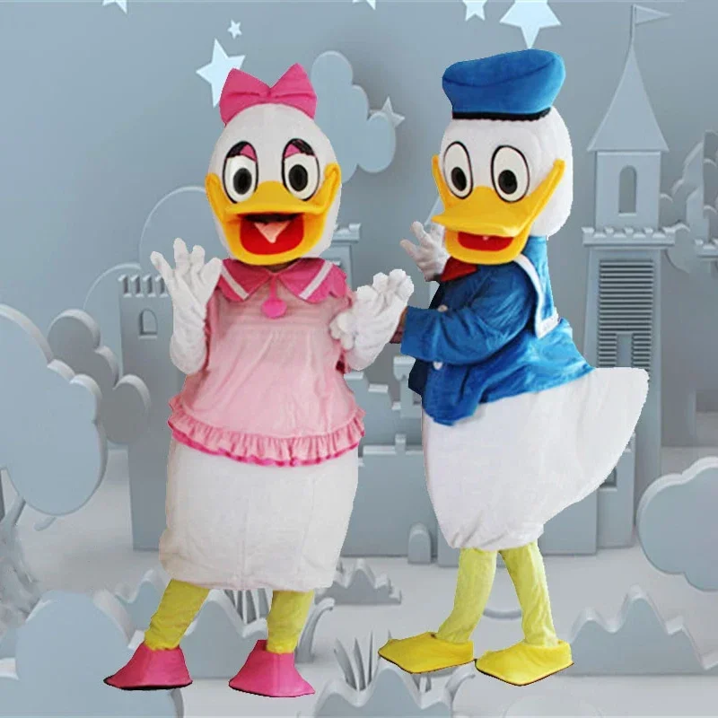 Disney Donald Duck Cartoon Doll Costume Winnie Bear Walking Man Doll Prop Costume Anime Performance Doll Head Set Costume