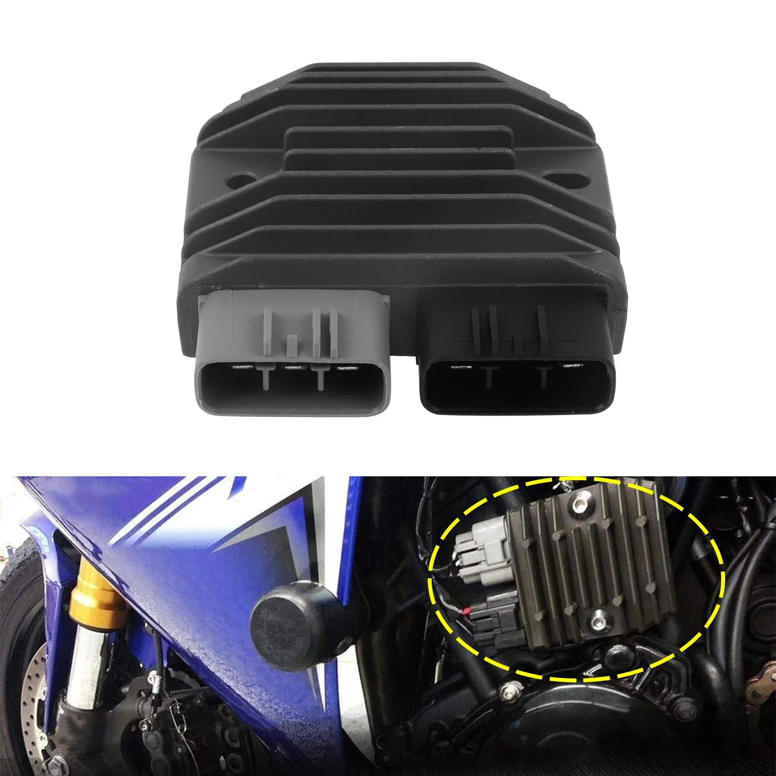 

Motorcycle Voltage Regulator Rectifier For Yamaha Super Tenere XTZ1200 ES 2012-2016 V Star 1300 XVS1300A/XVS1300CT Tourer 2007