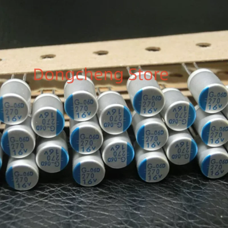 20PCS/50PCS/LOT 100％ New Original 270UF 16V NIPPON CHEMI-CON Solid State Capacitor NCC 16V270UF 6.3×8mm PSG Ultra Low ESR