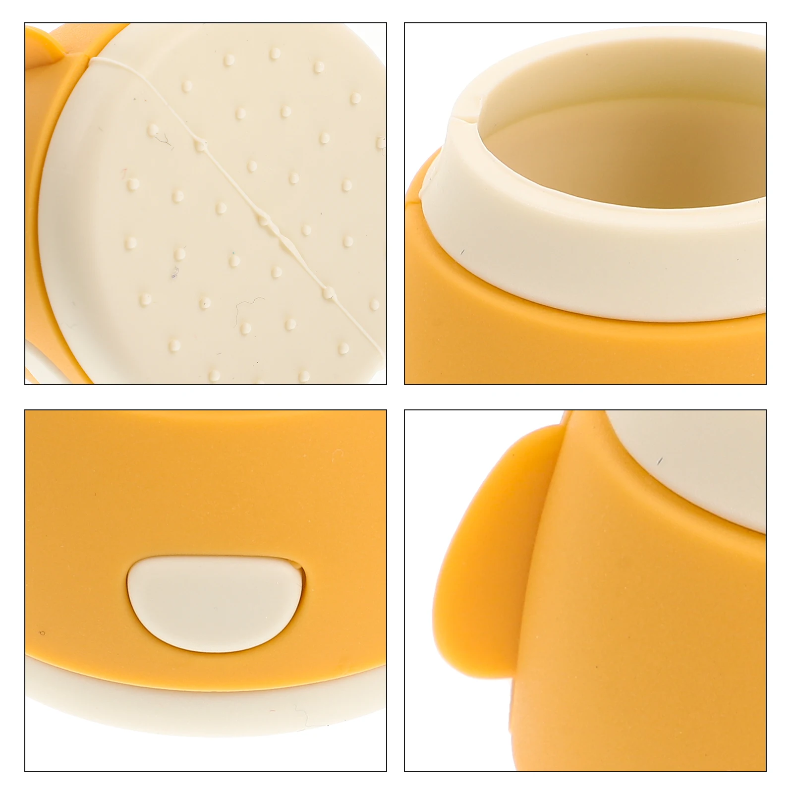 4pcs Silicone Table Leg Protectors Chair Feet Covers Furniture Sliders Yellow AntiSlip Waterproof Pads for Carpet Table leg