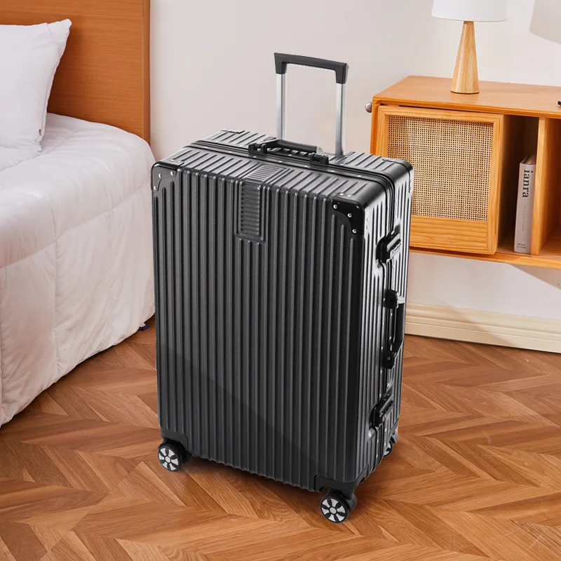 Valise Trolley Personnalisée de Style Rétro avec Verrouillage par Mot de Passe, Valise de Grande Capacité, 127