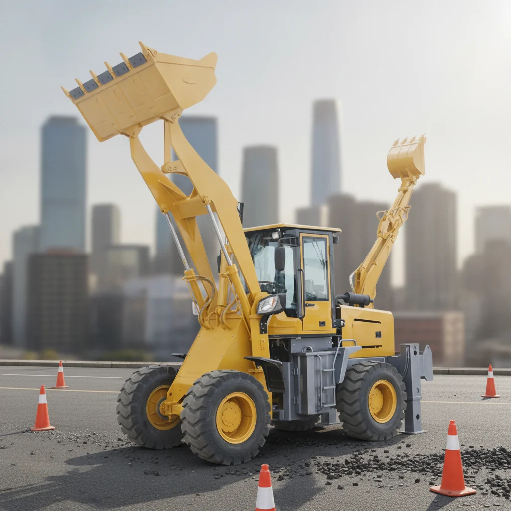 Cost-effective EURO 5 Multi Small Wheel Backhoe Loader Front End Back Digging Backhoe Loader for Farm Land