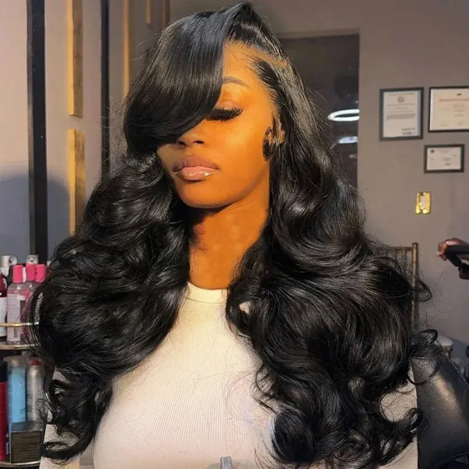 30 inch Body Wave Human Hair Wigs 13x6 Hd Lace Frontal Wig Human Hair Pre Plucked 180% Density Body Wave 13x4 Lace Front Wig