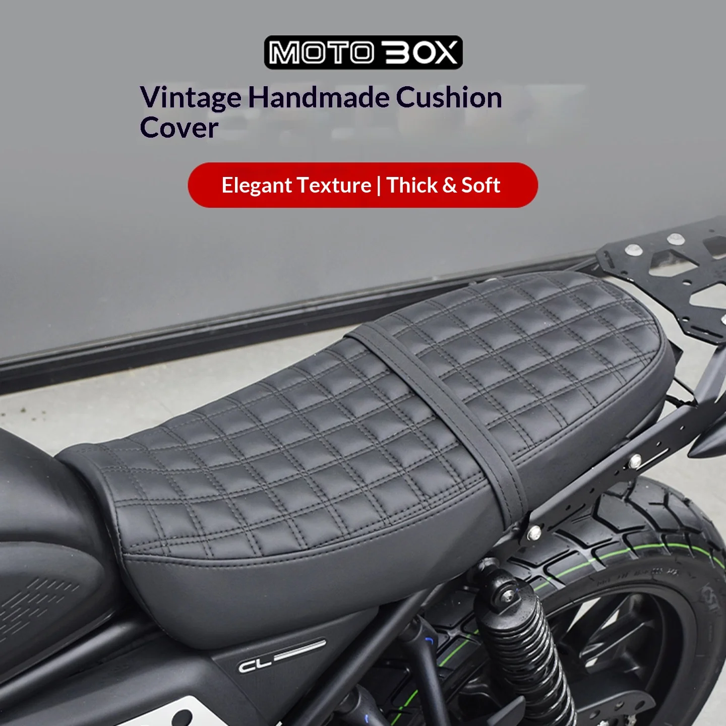 【Premium】For Honda CL300 modification: Original seat covers upgraded with thicker, soft, retro-style sun-protective double-seat