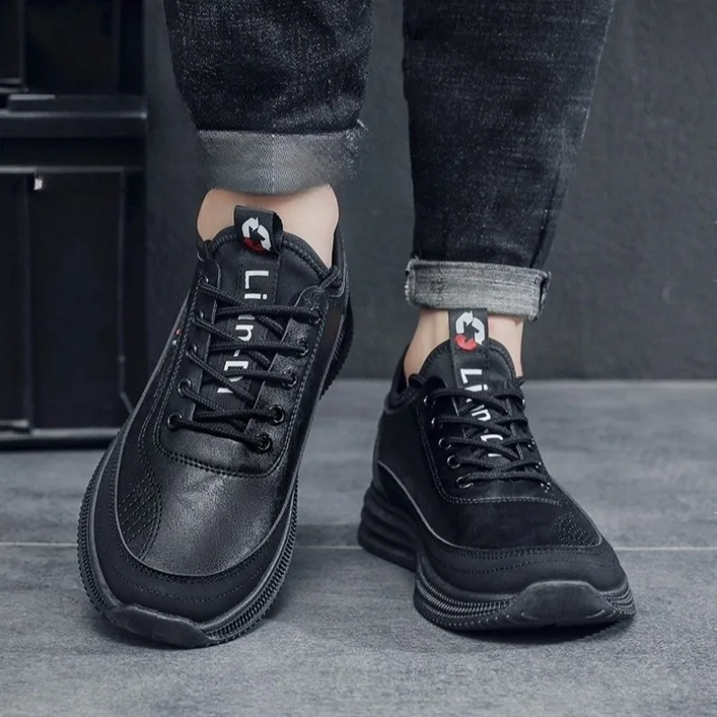 2025 Autumn New Men's Retro Low Top Casual Single Shoes Fashion Trend Versatile Comfortable Wear-resisdent Slip on Flat Sneakers