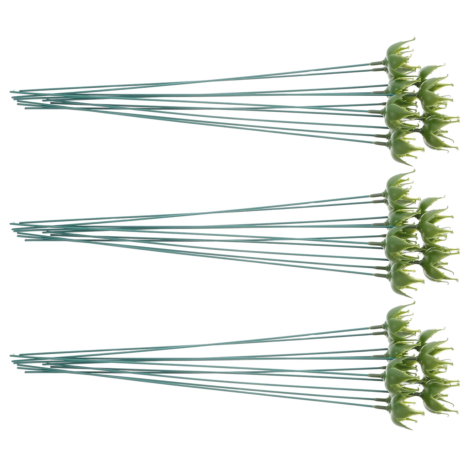 

50 set Artificial Rose Sepals Fake Flower Calyxes Realistic Floral Stems Receptacles Flower Arrangement Supplies Diy Crafts