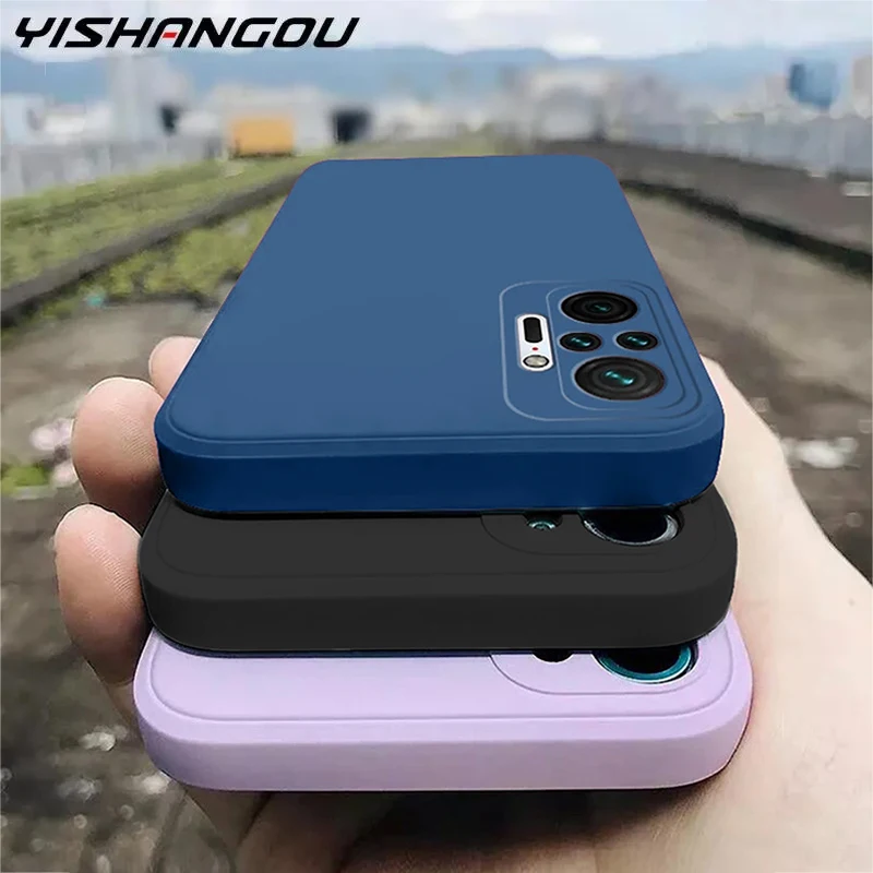 Liquid Silicone Case For Xiaomi Redmi Note 10 Pro 11s 12 13 Mi 11 Lite 5G NE 11T 13T Poco X5 X6 Pro 5G Soft Cover Shockproof