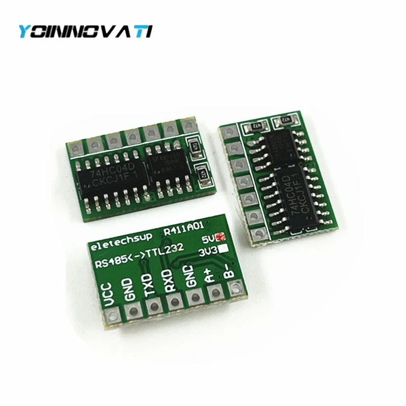 3PCS R411B01 5v mini auto switch rs485 to ttl 232 board rs232 to 485 module serial port sp485 to replace max485