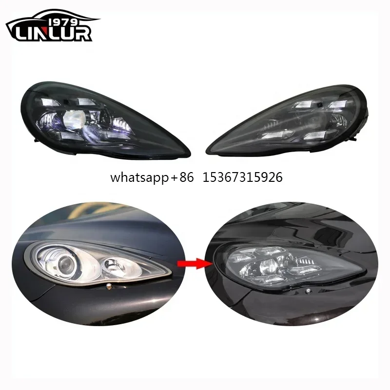 

[1979ll] 2009 2010 2011 2012 2013 970 car lights upgrade to 2023 PDLS style led headlights for Porsche panamera 970 970.1