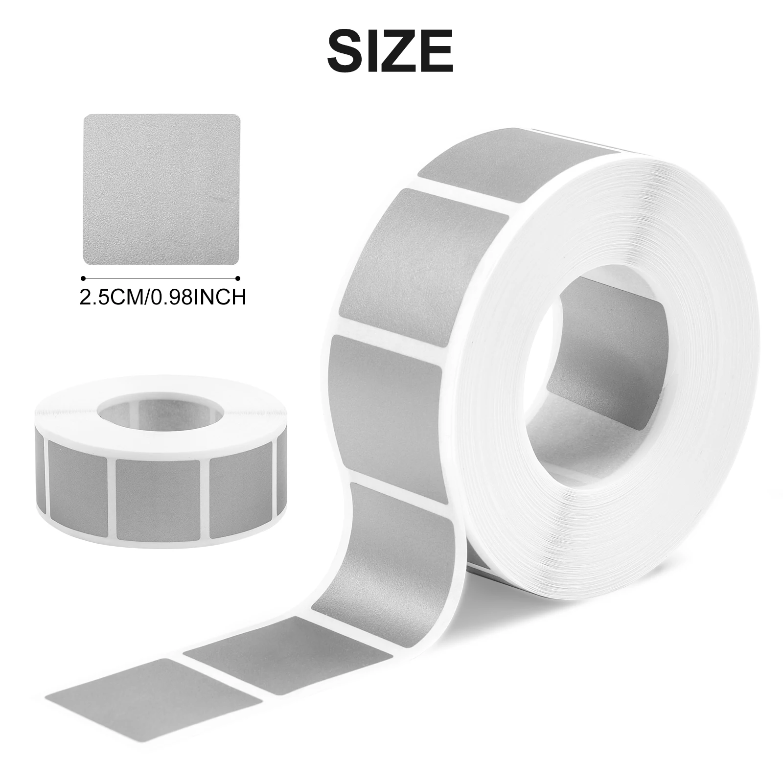 

1000Pcs 1 Inch Scratch Off Stickers Square 25*25mm Gold Silver Blank For Secret Code Cover Home Game Wedding Message