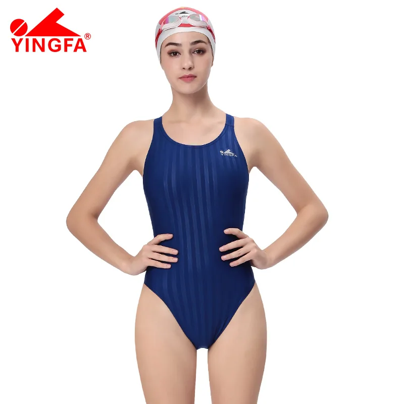 Yingfa 982 Fina Approved One Piece Training Competition Waterproof Chlorine Resistant Women\'s Swimwear Girl Swimsuit