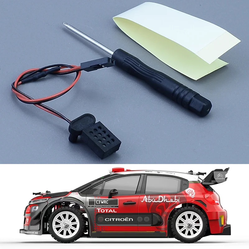 For 1/14 HYPER GO MJXRC RC Car 14303 C3 WRC Rally Cart LED Simulation Red Pilot Light Taillight