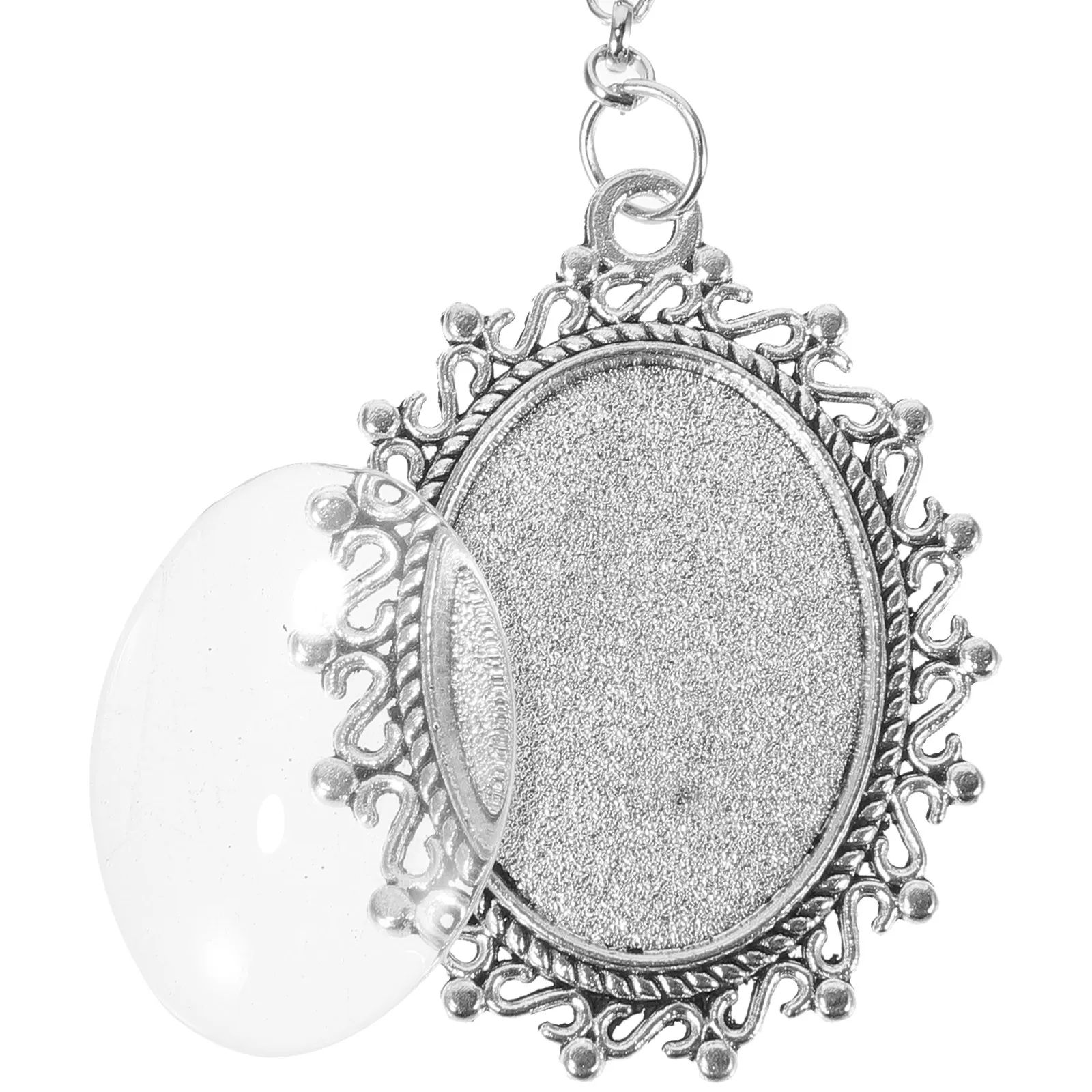 

4Pcs Graduation Cap Photo Charm Oval Premium Alloy DIY Tassel Pendant Memorial Photo Frame for Grad Cap Decor Accessories