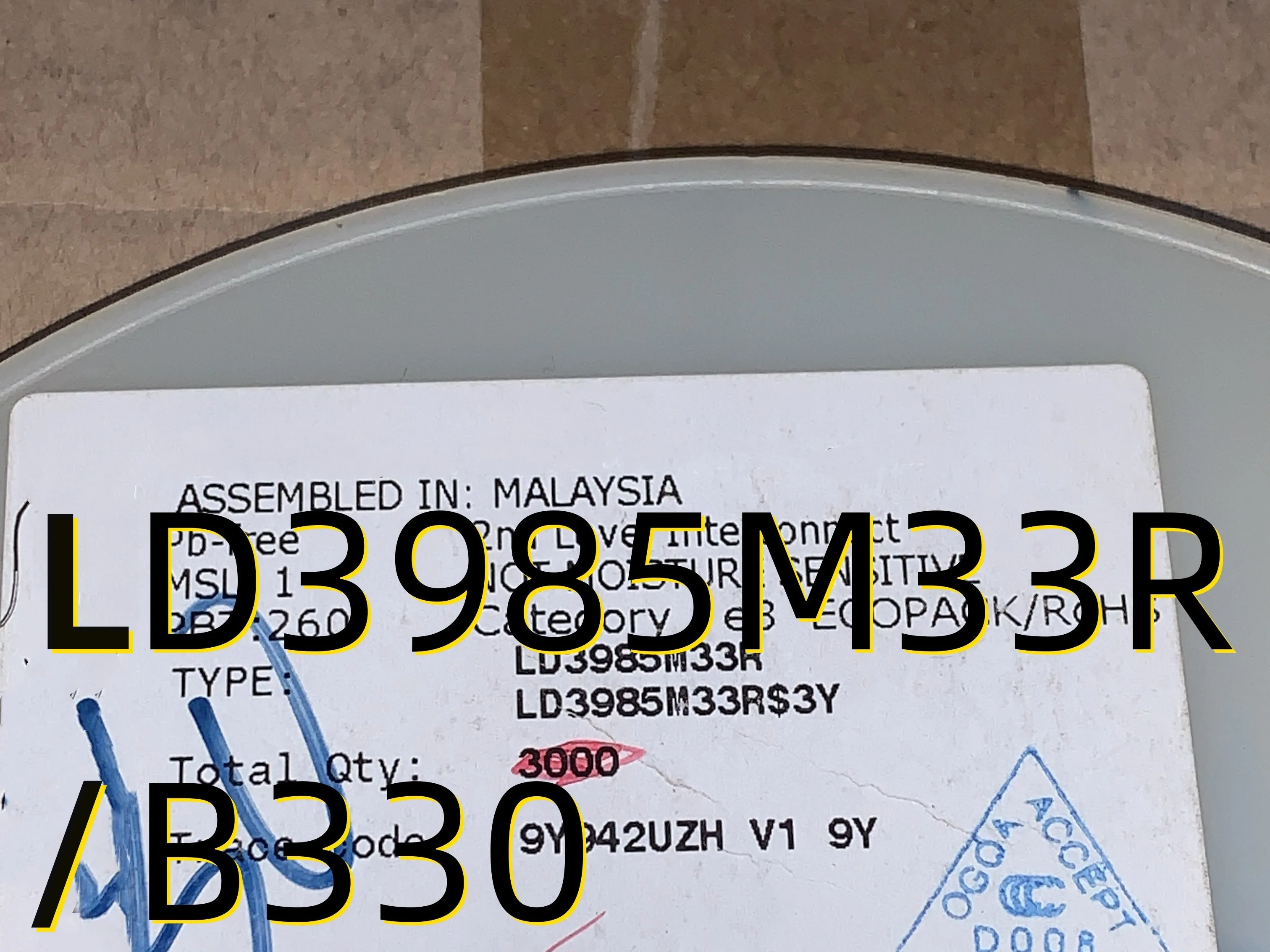 

10шт LD3985M33R/B330 09+ SOT23-5