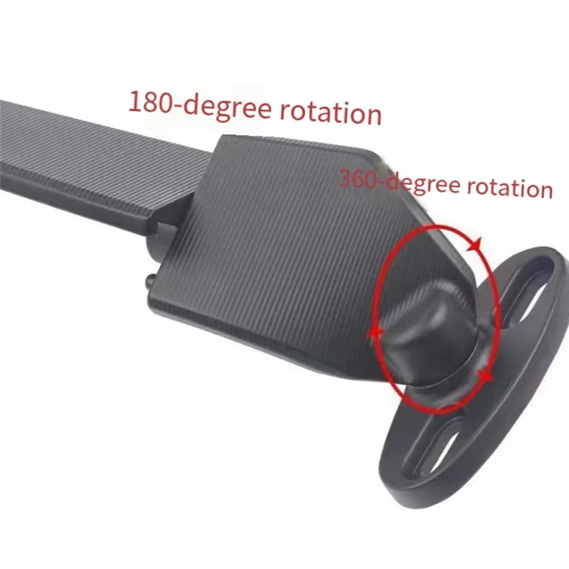 

AT92-Motorcycle Rearview Mirror With Light Mirror Parts Adjustable Spoiler Reverse Mirror Modified