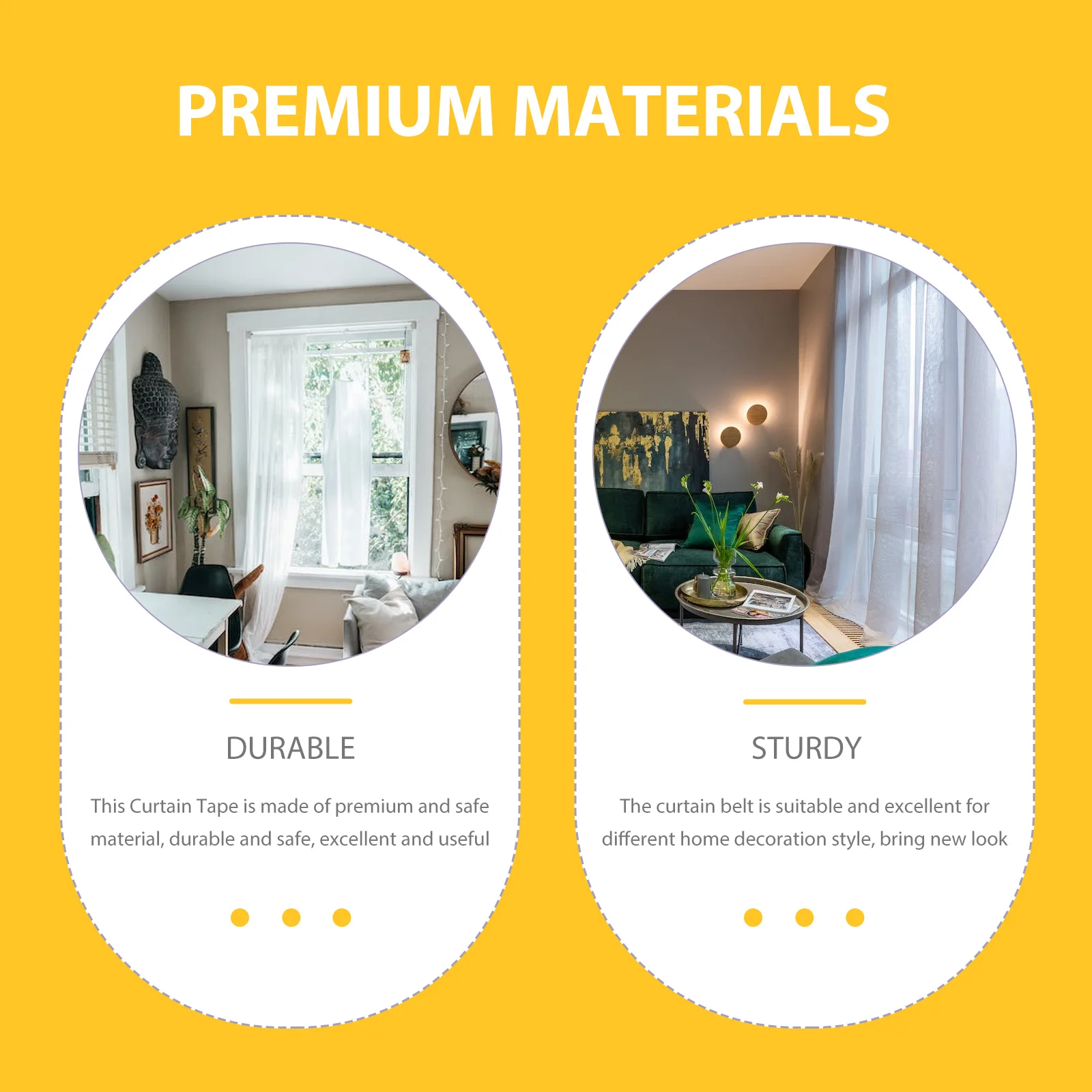 

1 Roll Polyester Curtain Tape Premium Curtain Header Tape Suitable for Curtains Home Accessories Shading Cloth Strap