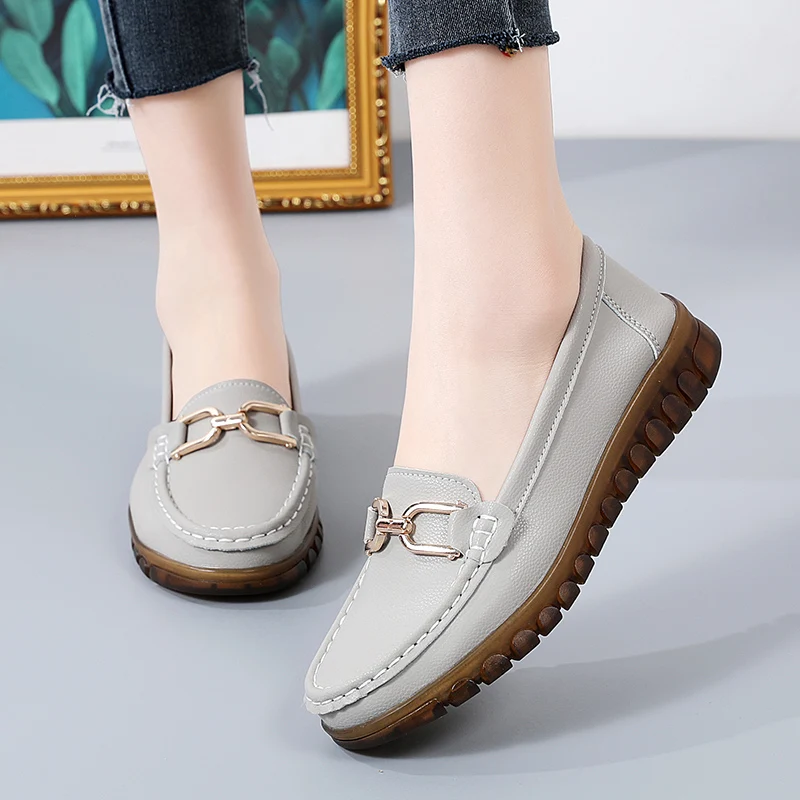 YRZL Women's Shoes Loafers Woman Slip on Classics Flats Women Casual Loafer Female Lightweight Soft Sole Ladies Walking Shoes