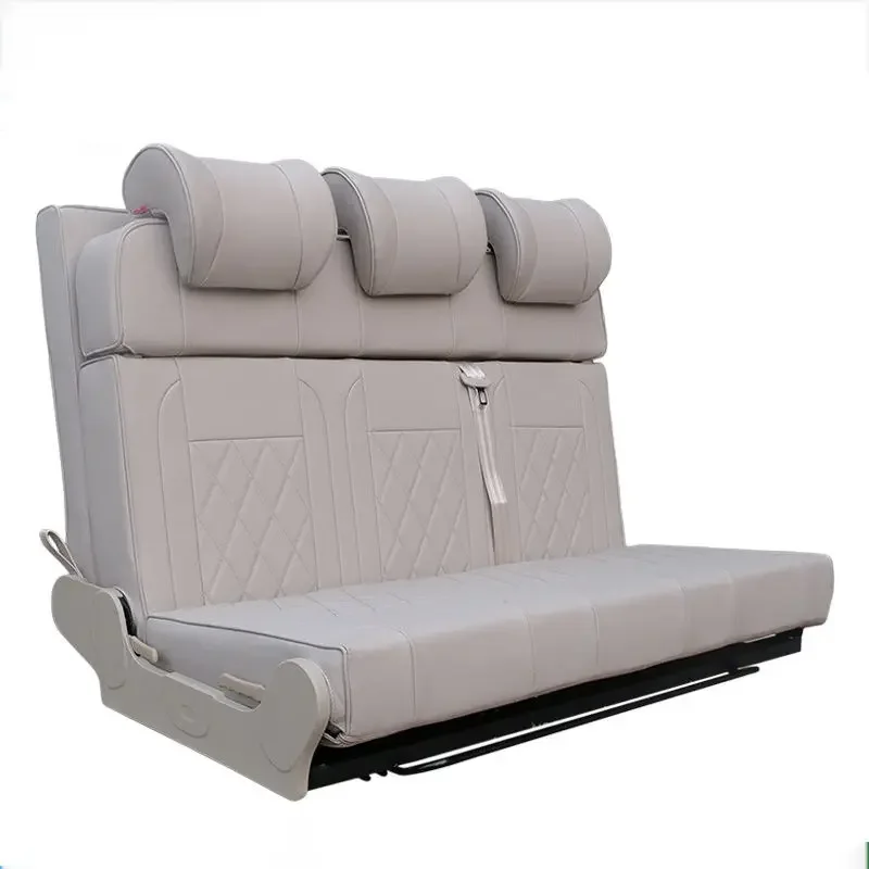Triple Person Seat Customized Modified RV Passenger Seat Bed Comfortable Adjustable Folding Sofa Seat Ideal for RVs Camper Van