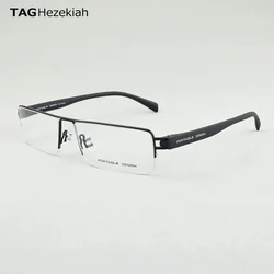 P9034 Business Glasses Frames Men Eyewear Optical Prescription Glasses Frame Large Face Eyeglasses square Myopia Retro spectacle