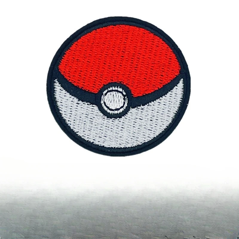 Pokemon Cloth Stickers Cartoon Anime Figures Pikachu Patch Stickers Sew Doll Toy Clothes Decoration Children Birthday Gifts