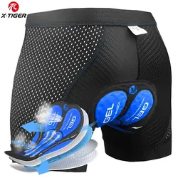 X-TIGER Cycling Underwear 5D Breathable Padded Gel Bike Shorts Men MTB Anti Slip Leg Grips Riding Cycling Shots Ciclismo