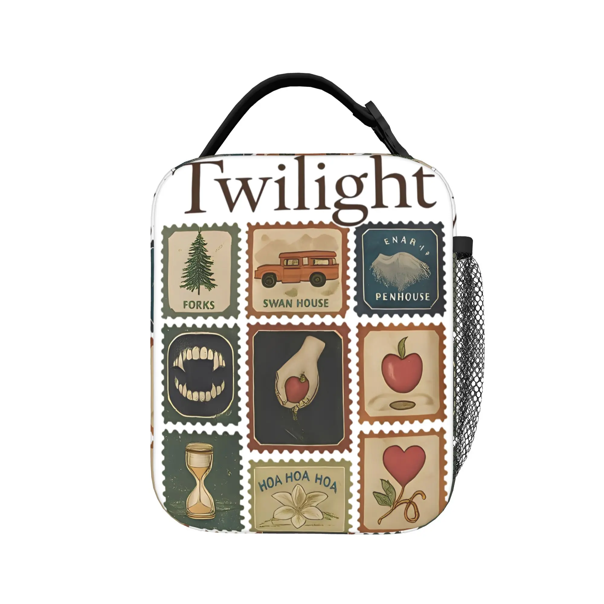 The Twilight Saga Comic Book Insulated Lunch Bag Leakproof  Meal Container Thermal Bag Lunch Box Tote Office  Outdoor Men Women
