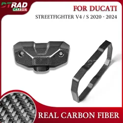 For DUCATI Streetfighter V4 S V4S 2020 - 2024 Accessories Carbon Fiber Dashboard Cover Instrument Cluster Protective Fairing Kit