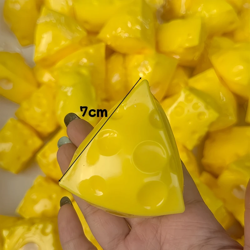 Mini-Käsewürfel, knuspriges, weiches Fidget-Spielzeug, Baustein-Füllung, kein Rückprall, Quetschspielzeug, sensorisches Stressabbau-Fidget-Spielzeug für Erwachsene – Detail 3