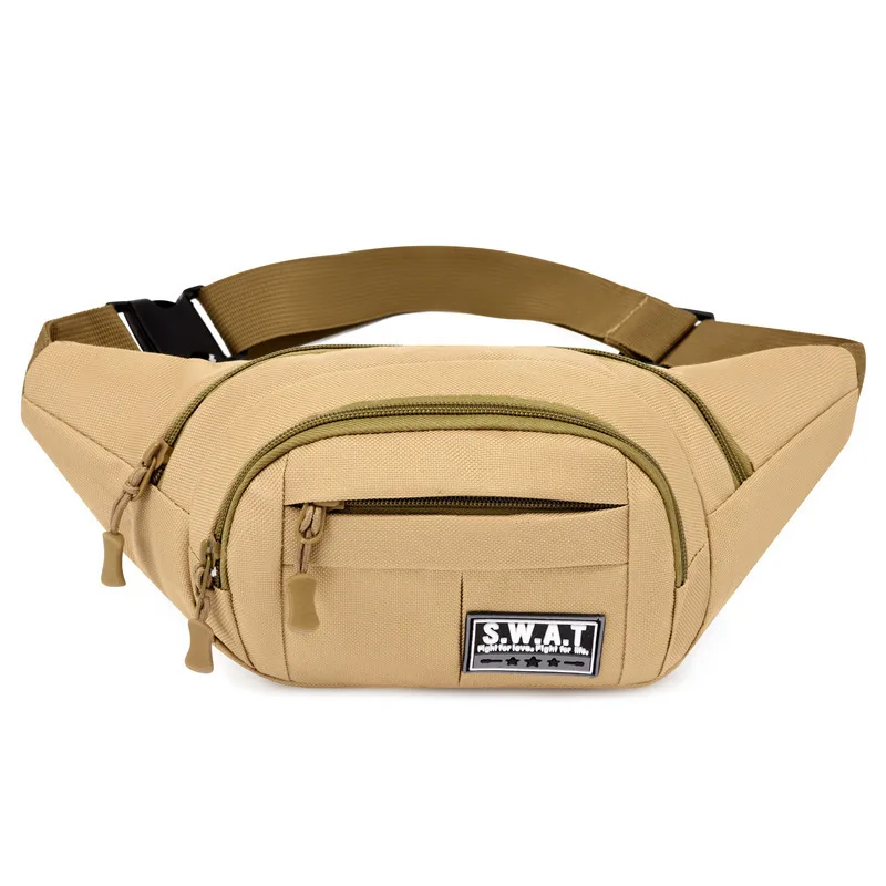 Casual New Four Zipper Messenger Bag Work Cashier Wallet Multi-functional Camouflage Men's Waist Pack view 5