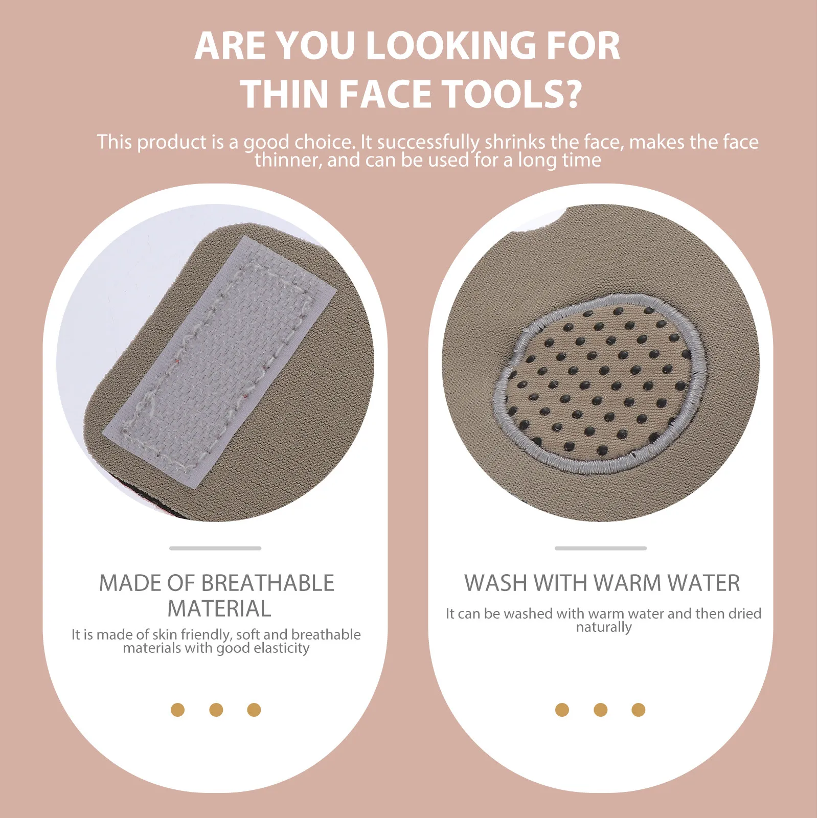 1 Pezzo Fascia Modellante Viso Regolabile Riutilizzabile Riduttore Doppio Mento per Anti-Età e Rimodellamento del Contorno Facciale - Strumento di Bellezza