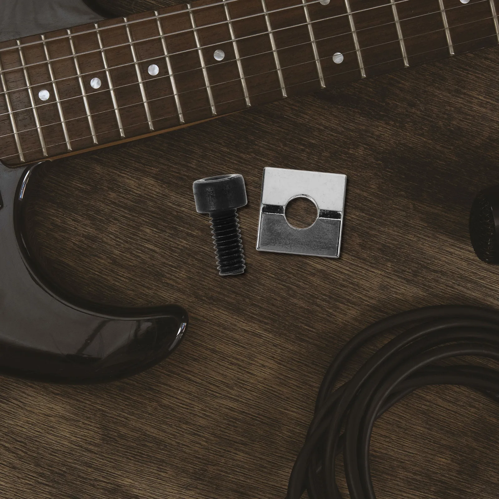 Electric Guitar String Retainer Set Zinc Alloy String Press Guide for Stable Tuning Replacement Accessory