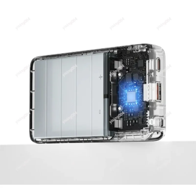 20000mAh Portable Power Bank, 100W Super Fast Charging Mobile Supply With Built-in Wire