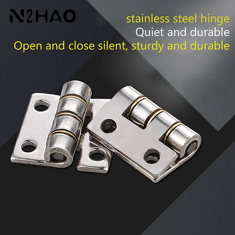 Thicken 304 Stainless Steel Miniature Loose Small Hinge High Quality Durable Flat Silent Hinge For Aluminum Doors Bathroom Door