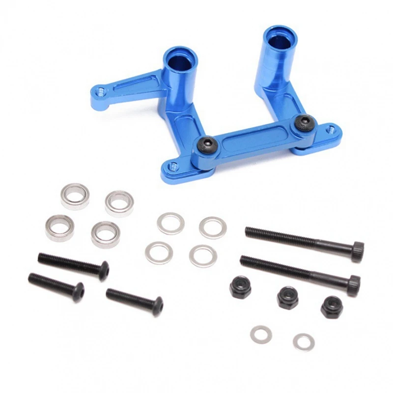 For Traxxas 2WD Slash Rustler Bandit Ford F-150 Metal Steering Group,Modified And Upgraded Replacement Accessories Blue