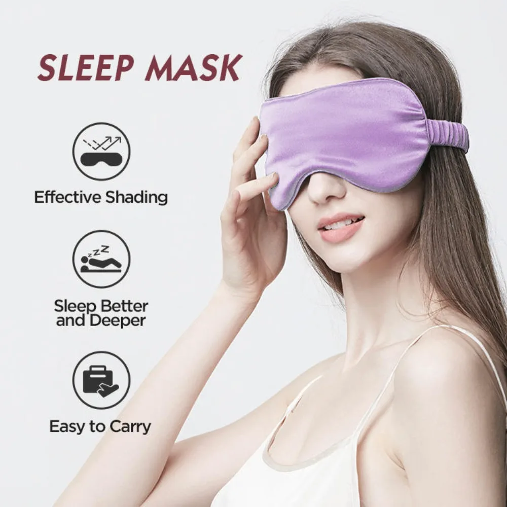 Elastic Sleep Goggles Imitation Silk Men Women Blackout Breathable Travel Sleep for Full Night's Sleep Travel and Nap Eye Mask