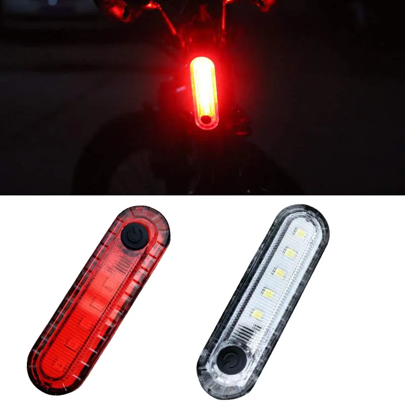 Rear Bike Tail Light USB Rechargeable Red Ultra Bright Taillights Fit On Any Bicycle/Helmet Easy to Install for Cycling Safety