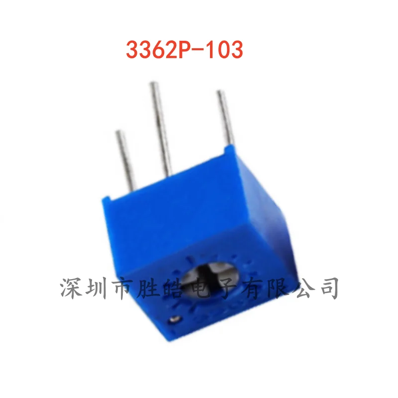 (10PCS)  NEW  3362P-103    3362 Potentiometer   Single-Turn Precision Adjustable Resistor  Glass Glaze Potentiometer