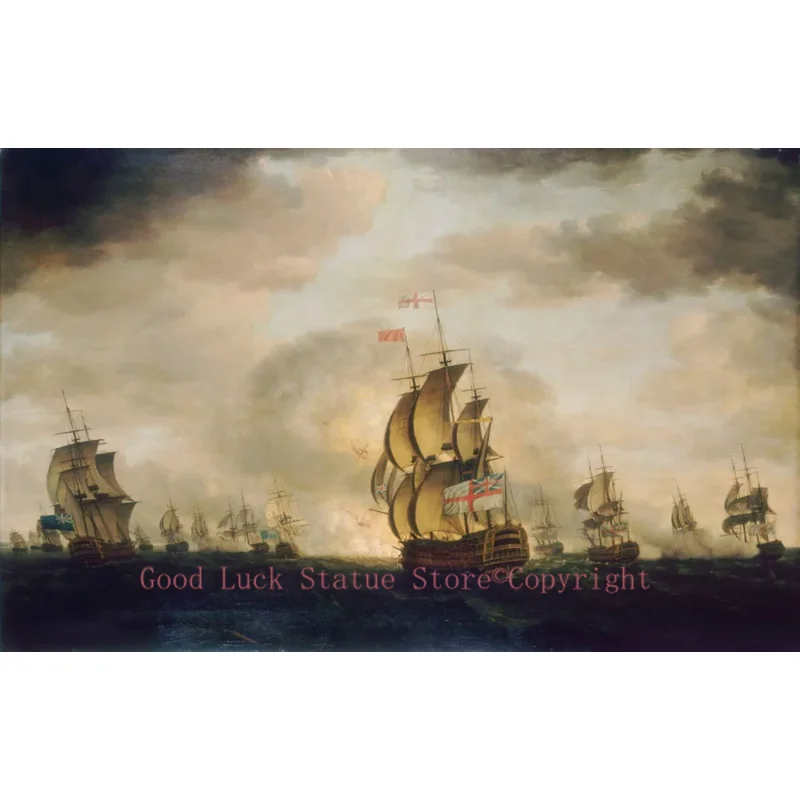 wholesale oil painting # The Moonlight Battle of Cape St. Vincent  print oil painting on canvas -Free shipping cost