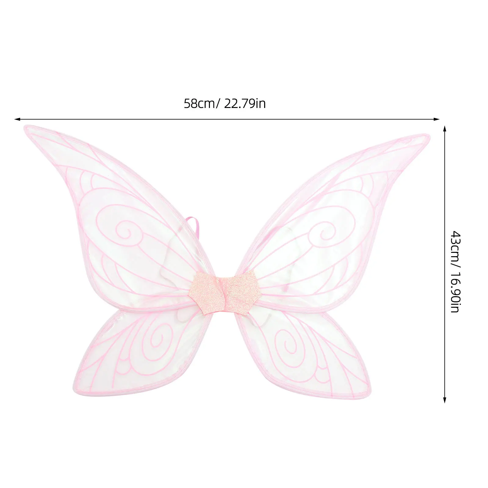 Ali pieghevoli Ala di farfalla Prop Leggero portatile per adulti Festa Cosplay Photo Booth Decor Costume ala d'angelo