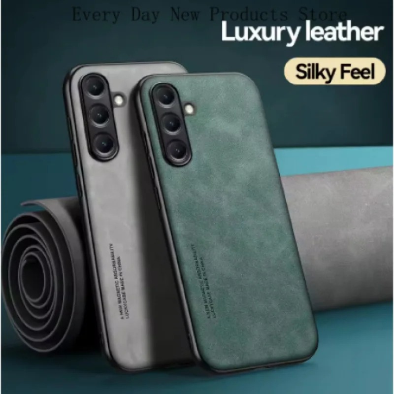 

Sheepskin Leather Case For Samsung Galaxy S23 S23Ultra S22 S21 S20 S10 S9 Plus S23FE Note 20Ultra 10 9 8 Luxury Matte Back Cover