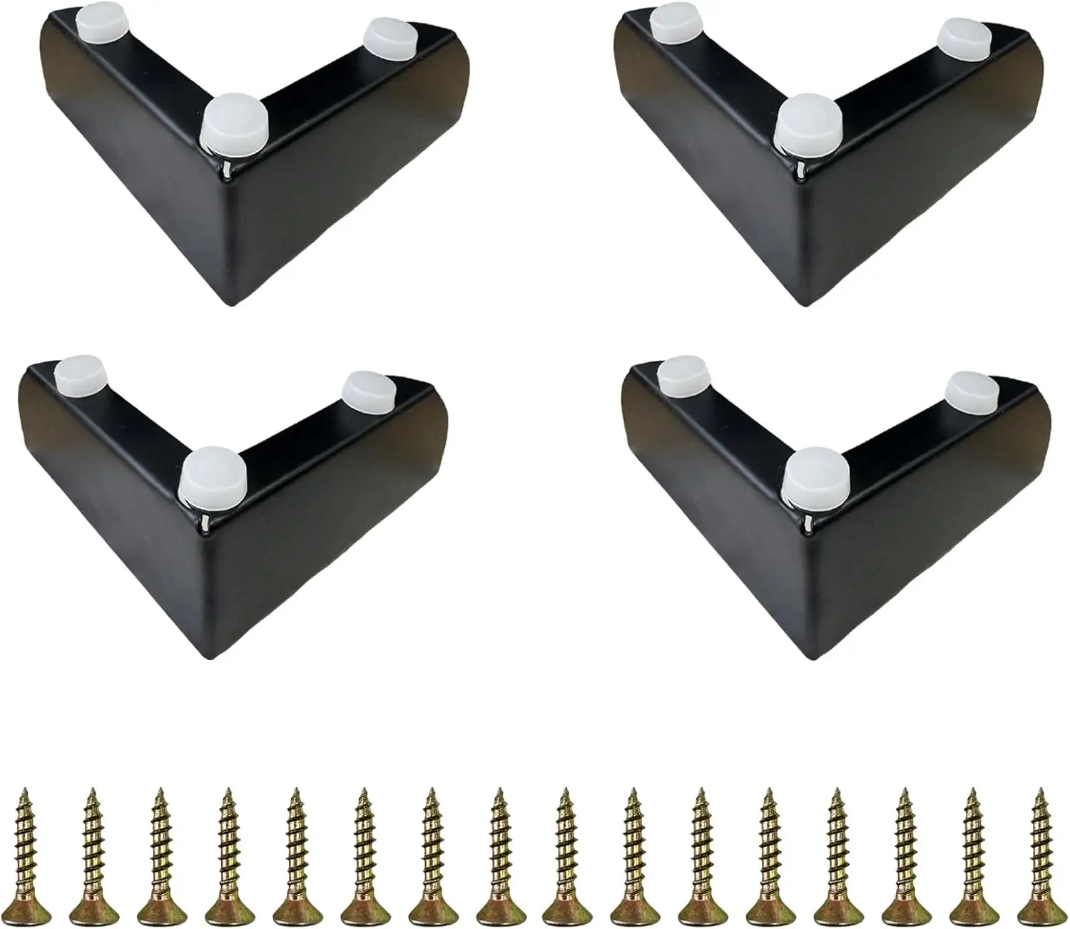 

4PCS 2-Inch Black Metal Furniture Legs – Modern Sofa, Dresser, and Cabinet Legs – Heavy Duty Replacement Metal Legs for Cabinet,