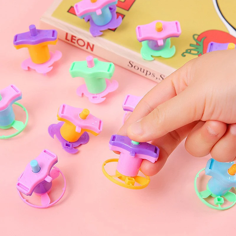 Mini giroscopio giratorio de velocidad de torsión para niños, regalo de Navidad de 10 piezas, recuerdos de fiesta de cumpleaños, recompensas de aula